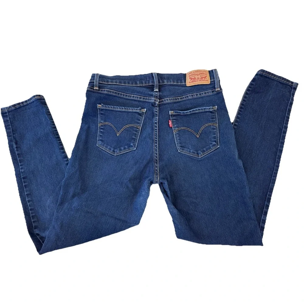 Levi's Womens Jean Size 28‎ Blue Mile High Super shaping Skinny Denim Jean